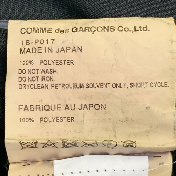 COMME des GARCONS Size M Black Polyester Large Pockets Dress Pants - Picture 7 of 7